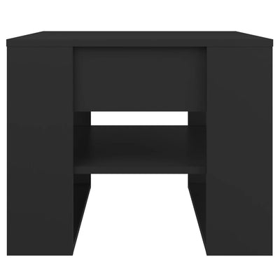 Coffee Table Black 55.5x55x45 cm Engineered Wood