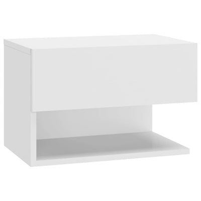 Wall-mounted Bedside Cabinet White