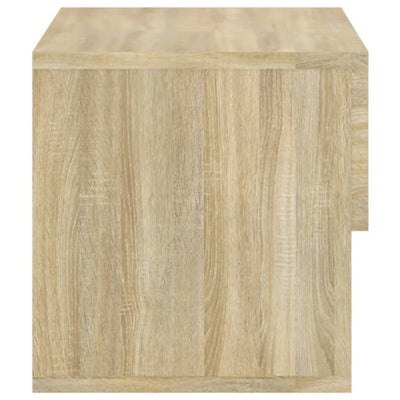 Wall-mounted Bedside Cabinet Sonoma Oak