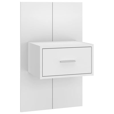 Wall-mounted Bedside Cabinet White