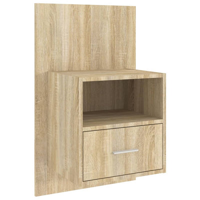 Wall-mounted Bedside Cabinets 2 pcs Sonoma Oak