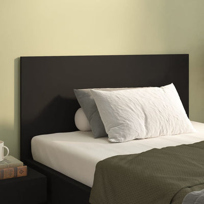 Bed Headboard Black 120 cm Engineered Wood