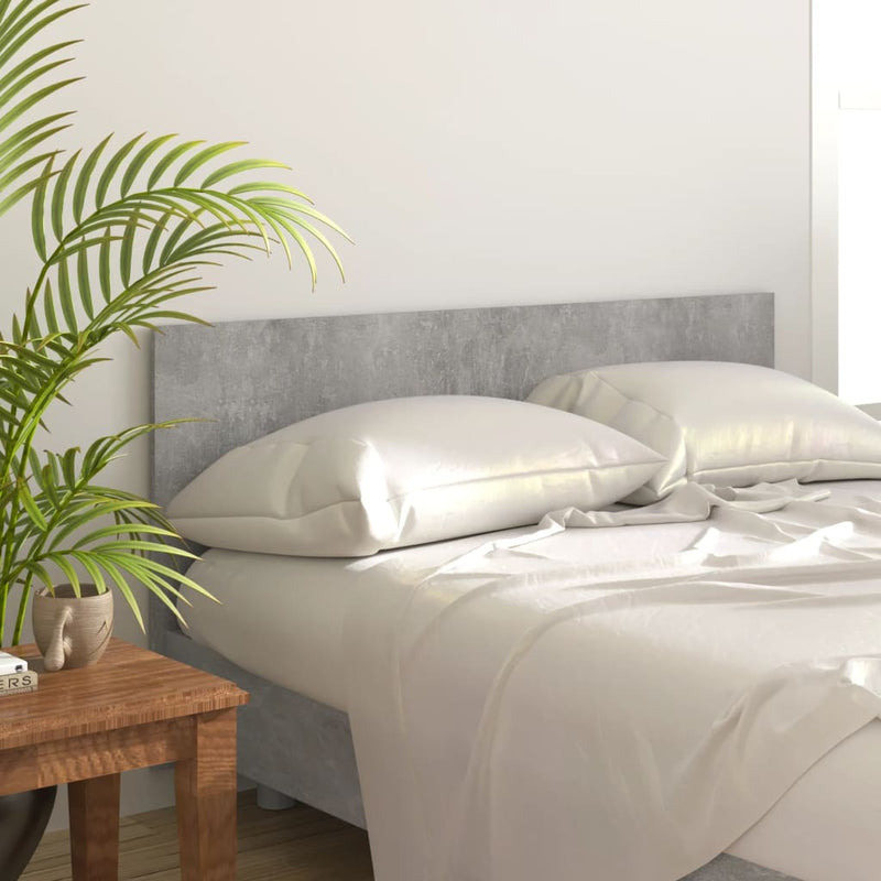 Bed Headboard Concrete Grey 160 cm Engineered Wood