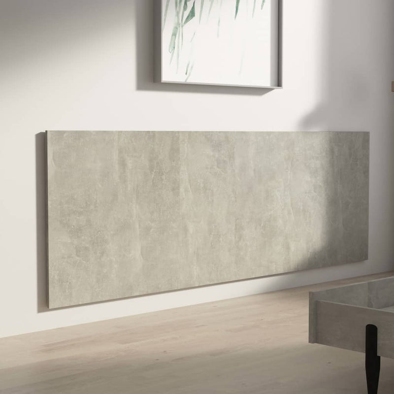 Wall Headboard Concrete Grey 240 cm Engineered Wood