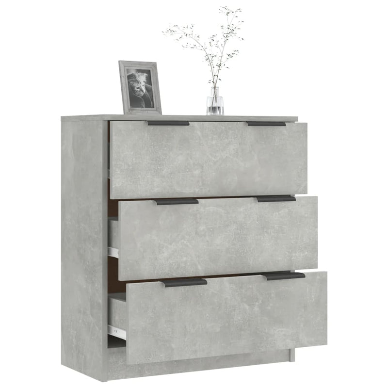 Sideboard Concrete Grey 60x30x70 cm Engineered Wood