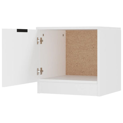 Bedside Cabinet White 40x39x40 cm