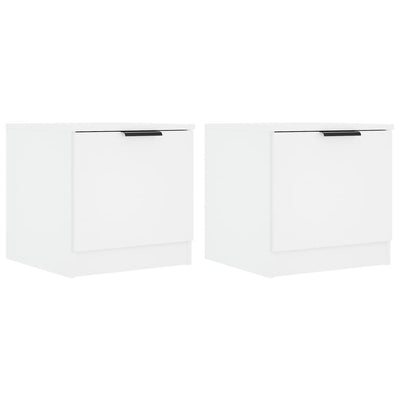 Bedside Cabinets 2 pcs White 40x39x40 cm