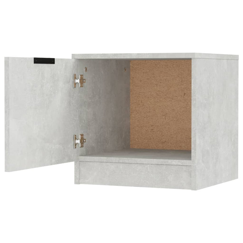 Bedside Cabinet Concrete Grey 40x39x40 cm