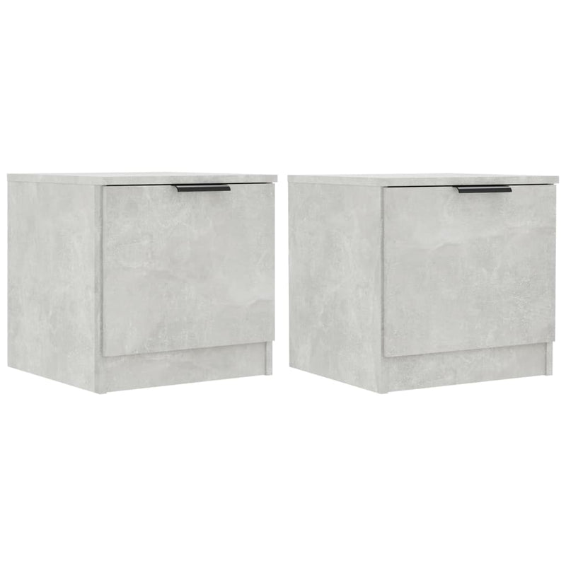 Bedside Cabinets 2 pcs Concrete Grey 40x39x40 cm