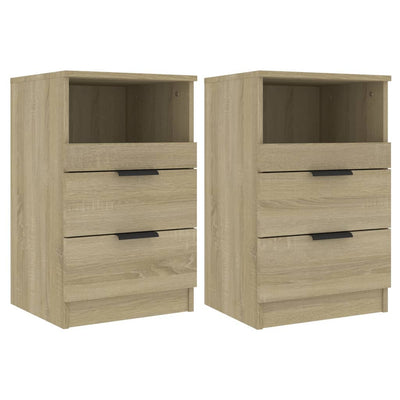 Bedside Cabinets 2 pcs Sonoma Oak Engineered Wood