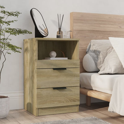 Bedside Cabinets 2 pcs Sonoma Oak Engineered Wood