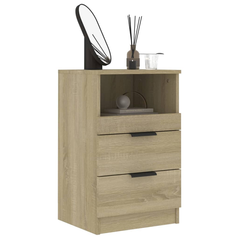 Bedside Cabinets 2 pcs Sonoma Oak Engineered Wood