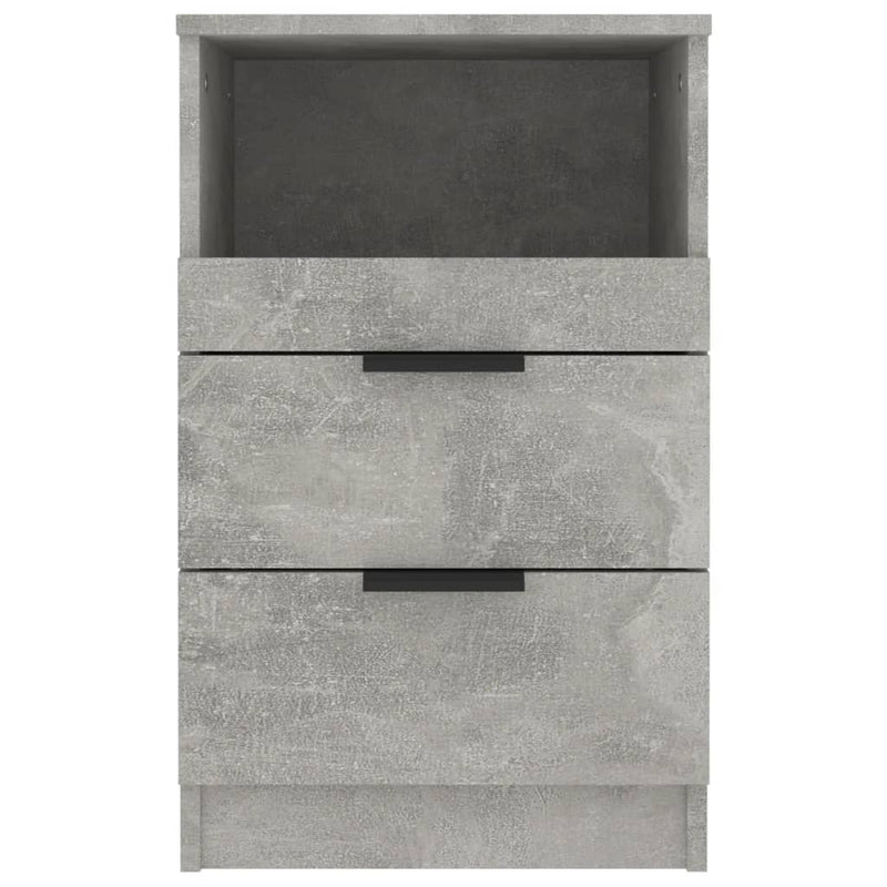 Bedside Cabinet Concrete Grey Engineered Wood