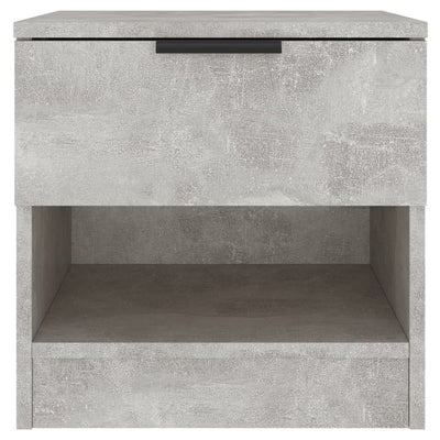 Bedside Cabinets 2 pcs Concrete Grey Engineered Wood