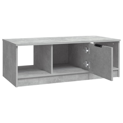 Coffee Table Concrete Grey 102x50x36 cm Engineered Wood