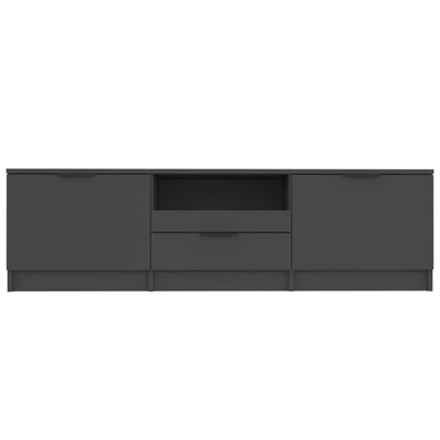 TV Cabinet Black 140x35x40 cm Engineered Wood