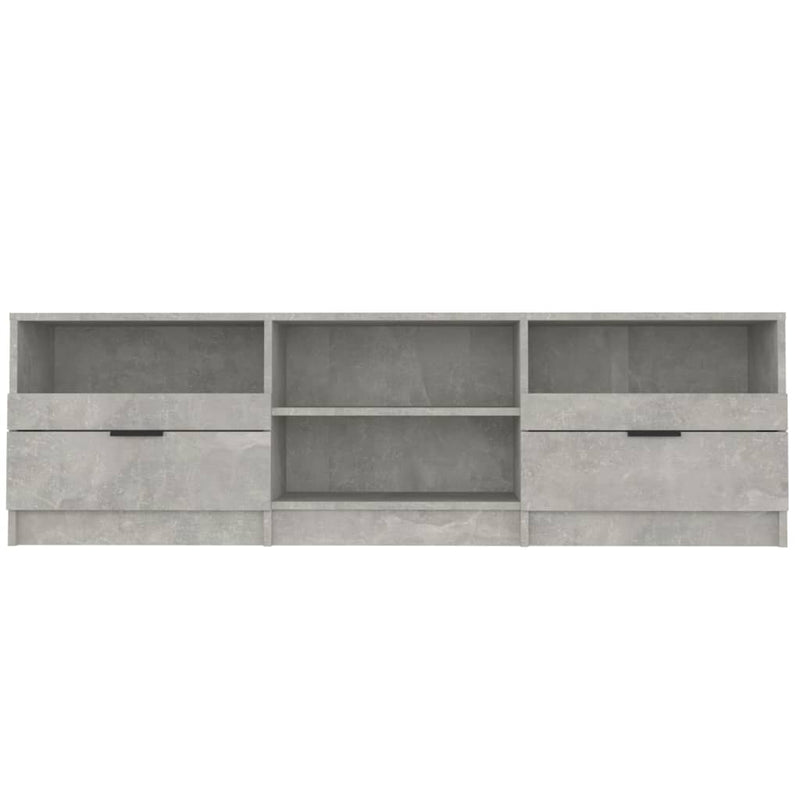 TV Cabinet Concrete Grey 150x33.5x45 cm Engineered Wood