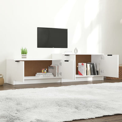 TV Cabinet White 158.5x36x45 cm Engineered Wood