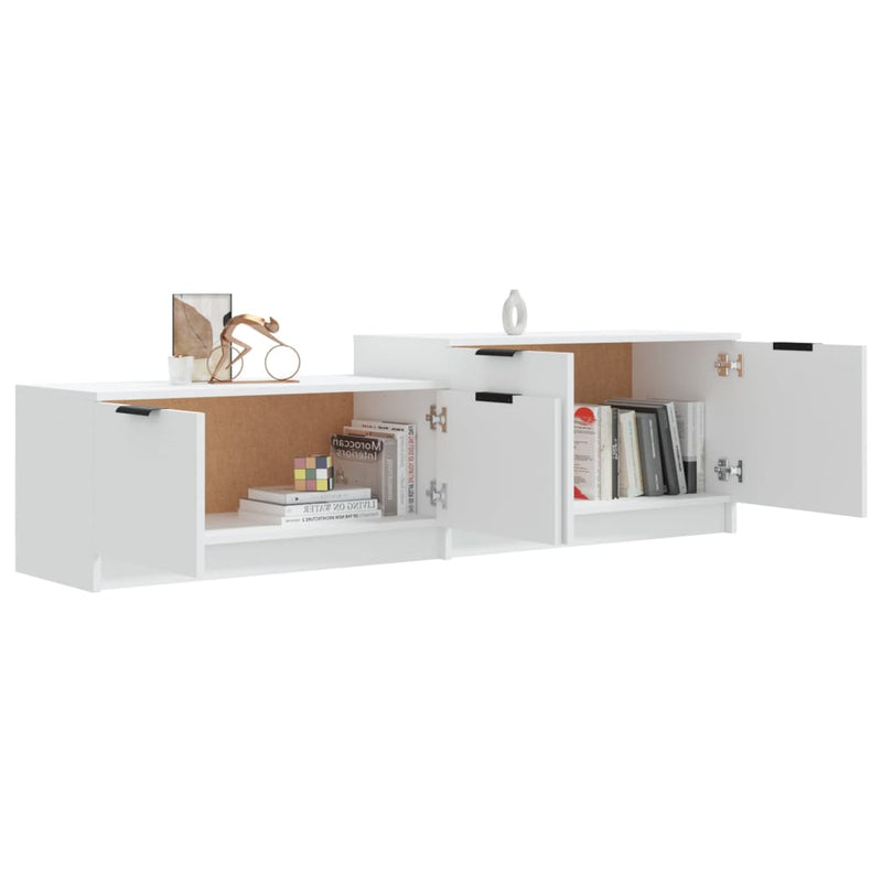 TV Cabinet White 158.5x36x45 cm Engineered Wood