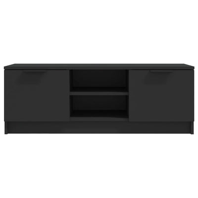 TV Cabinet Black 102x35x36.5 cm Engineered Wood