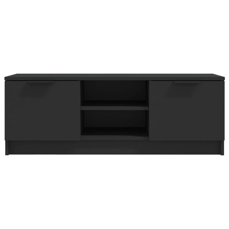 TV Cabinet Black 102x35x36.5 cm Engineered Wood