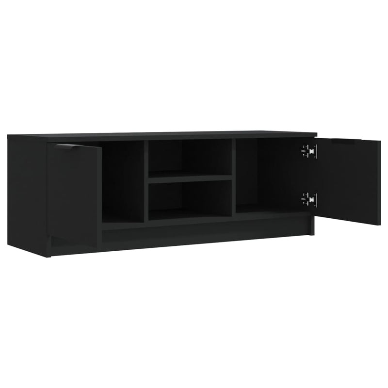 TV Cabinet Black 102x35x36.5 cm Engineered Wood