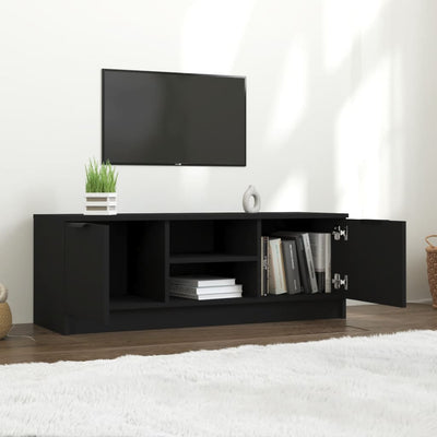 TV Cabinet Black 102x35x36.5 cm Engineered Wood