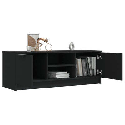 TV Cabinet Black 102x35x36.5 cm Engineered Wood