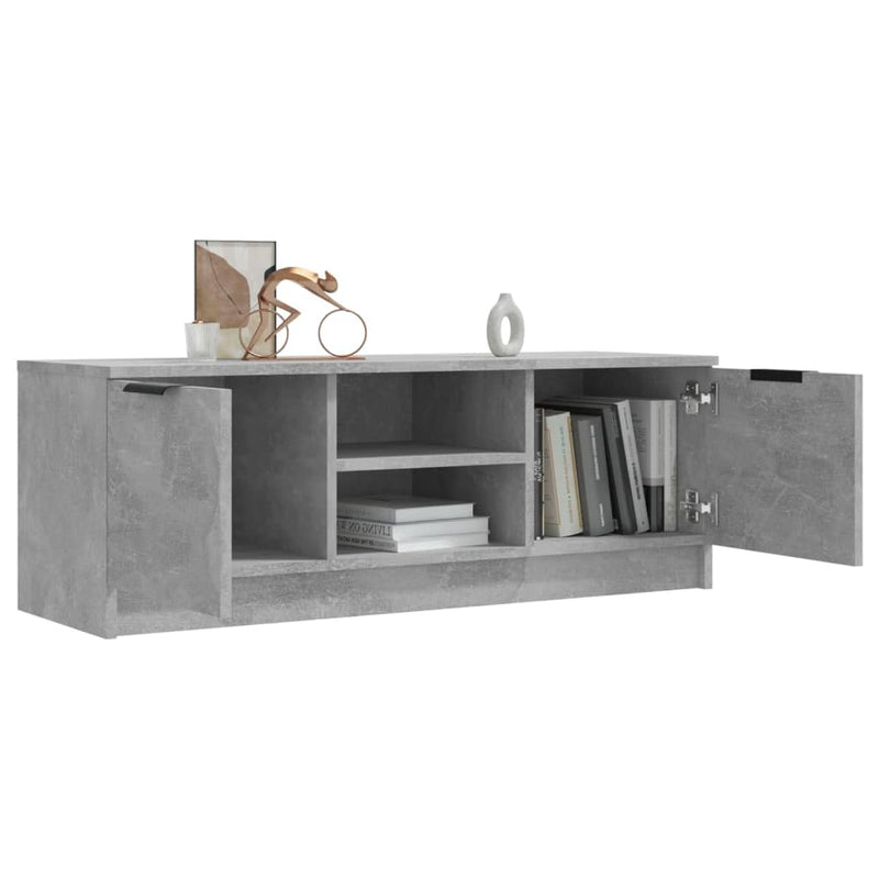 TV Cabinet Concrete Grey 102x35x36.5 cm Engineered Wood