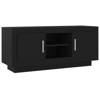 TV Cabinet Black 102x35x45 cm Engineered Wood