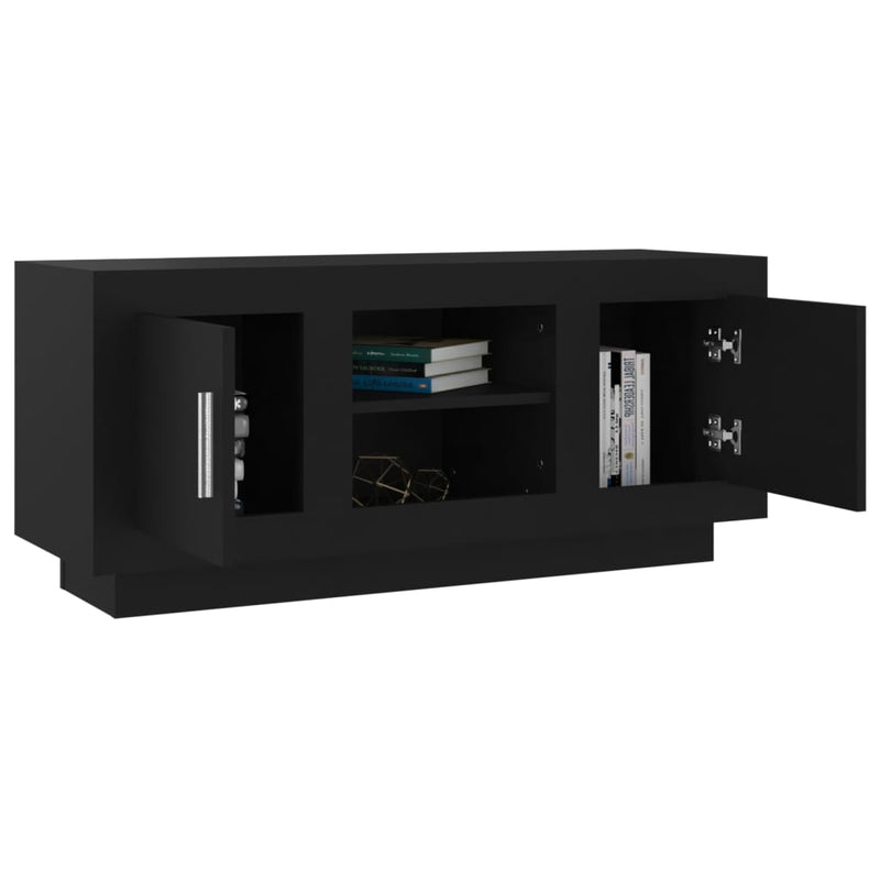 TV Cabinet Black 102x35x45 cm Engineered Wood