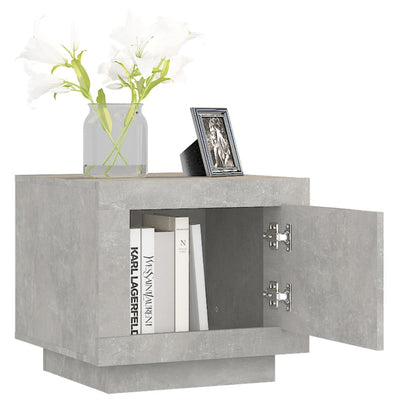 Coffee Table Concrete Grey 51x50x45 cm Engineered Wood