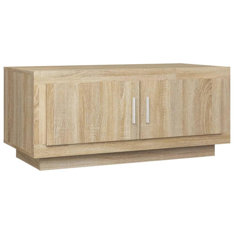 Coffee Table Sonoma Oak 102x50x45 cm Engineered Wood