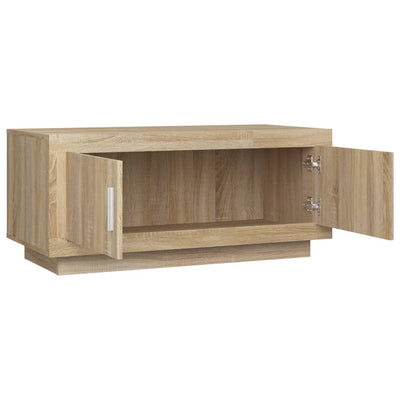 Coffee Table Sonoma Oak 102x50x45 cm Engineered Wood