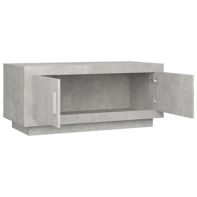 Coffee Table Concrete Grey 102x50x45 cm Engineered Wood