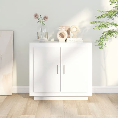 Sideboard White 80x40x75 cm Engineered Wood