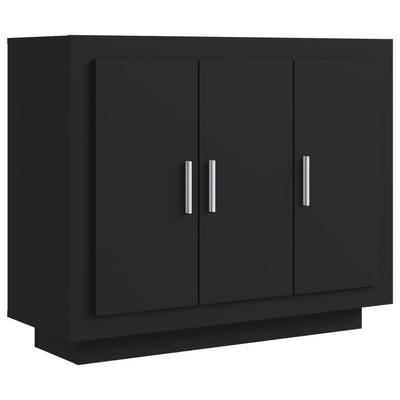 Sideboard Black 92x35x75 cm Engineered Wood