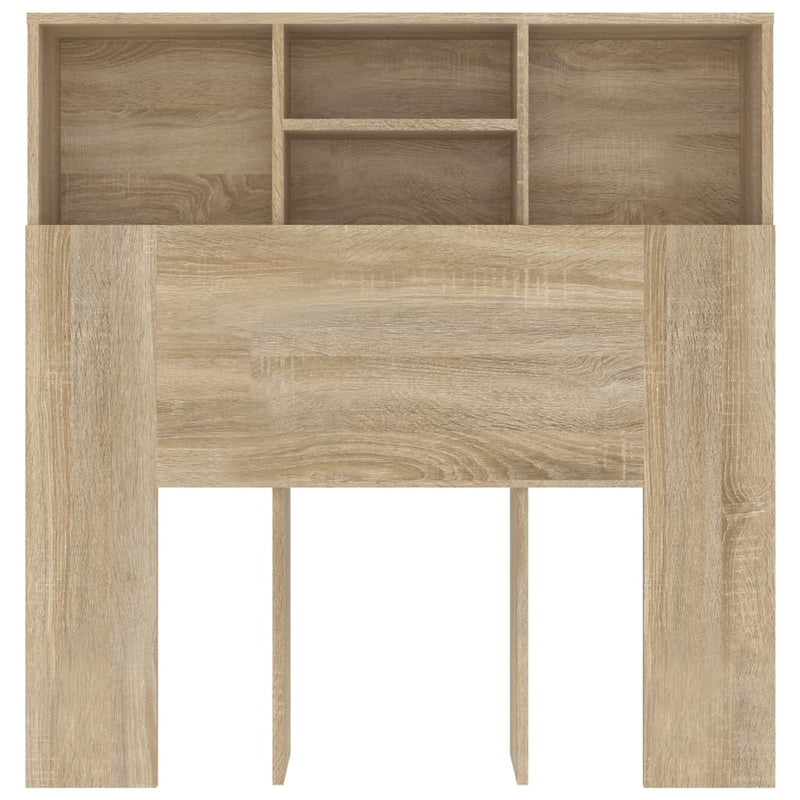 Headboard Cabinet Sonoma Oak 100 cm