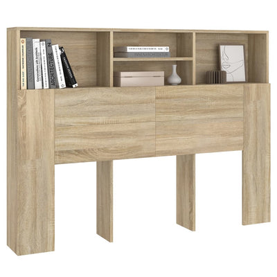 Headboard Cabinet Sonoma Oak 140 cm