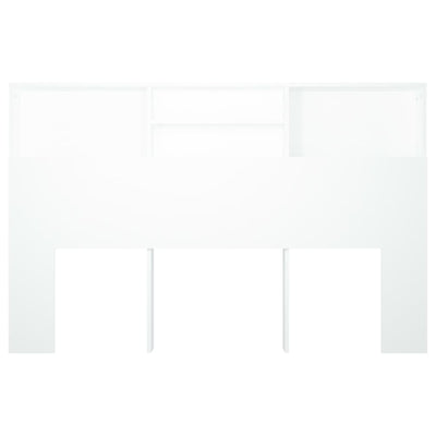 Headboard Cabinet White 160 cm