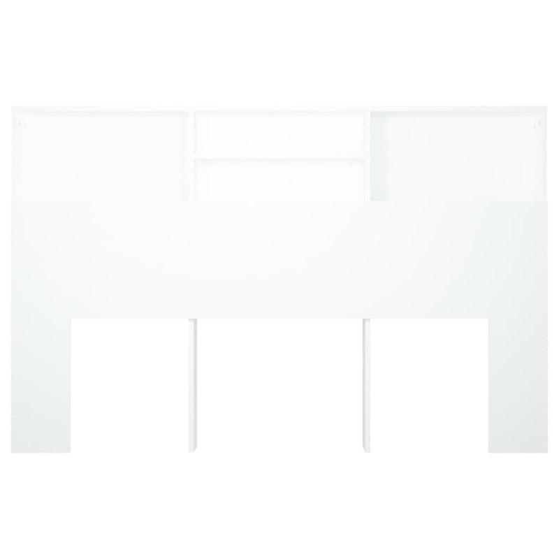 Headboard Cabinet White 160 cm