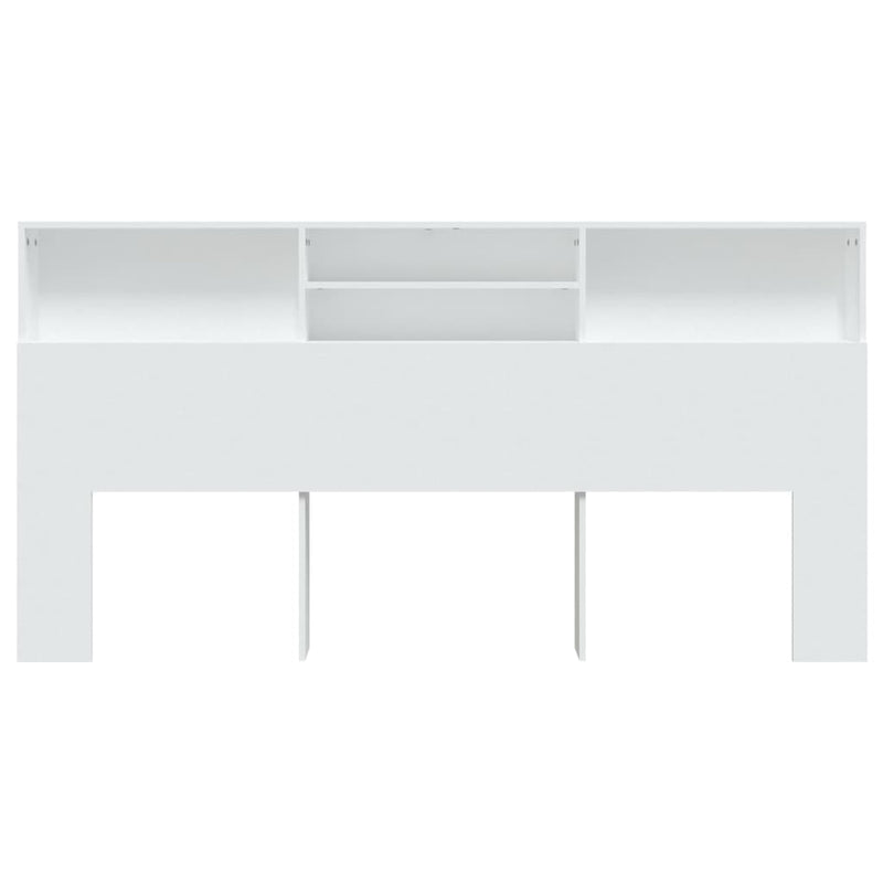 Headboard Cabinet White 200 cm