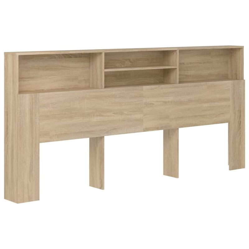 Headboard Cabinet Sonoma Oak 220 cm