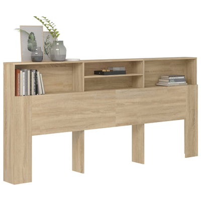 Headboard Cabinet Sonoma Oak 220 cm