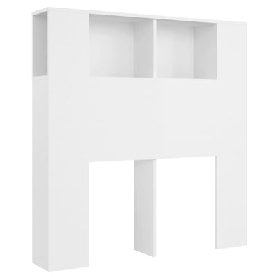 Headboard Cabinet White 100 cm