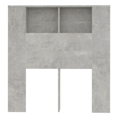 Headboard Cabinet Concrete Grey 100 cm