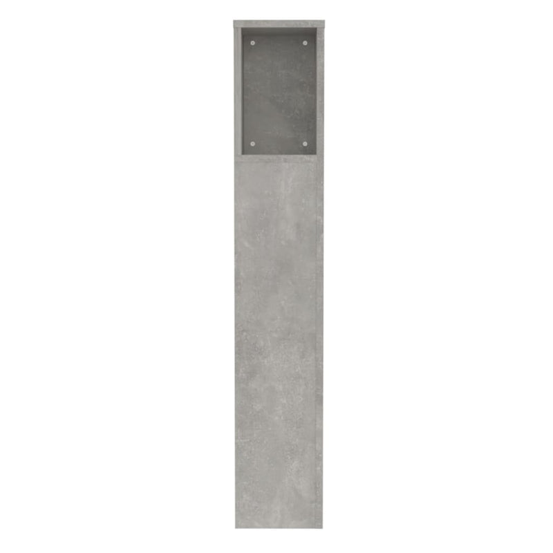 Headboard Cabinet Concrete Grey 100 cm