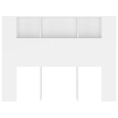 Headboard Cabinet White 140 cm