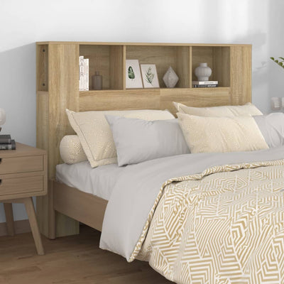 Headboard Cabinet Sonoma Oak 140 cm