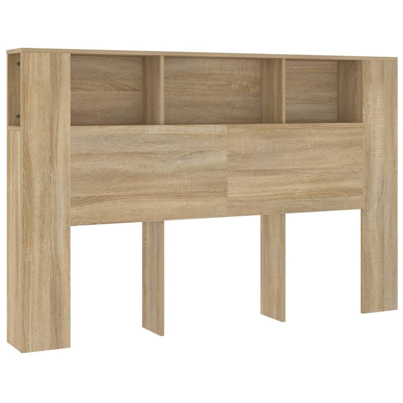 Headboard Cabinet Sonoma Oak 160x18.5x104.5 cm